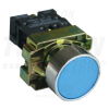 TRACON Tokozott egyszerű nyomógomb, fémalapra szerelt, kék1×NO, 3A/240V AC, IP44