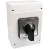 TRACON Tokozott kézikapcsoló, BE-KI 400V, 50Hz, 160A, 3P, 37kW, 88×88mm, 90°, IP65