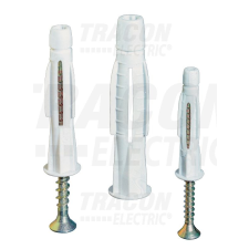 TRACON TOPCS6 Önfeszítő tipli+csavar, szürke M6×40mm, PA6.6 villanyszerelés