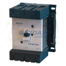 TRACON TR1E170B7 Nagyáramú kontaktor 660V, 50Hz, 170A, 90kW, 24V AC, 3×NO villanyszerelés