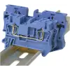 TRACON TSKB6K Nullavezető ipari sorozatkapocs, rugós, sínre, kék 0,5-6mm2, 800V, 52A