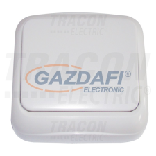 TRACON TTK-02 Falon kívüli váltókapcsoló (tapétakapcsoló) 10AX/250VAC, IP20 (106) villanyszerelés