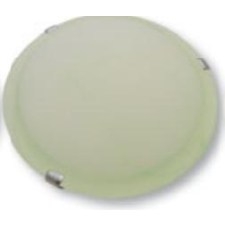 TRACON Üveg mennyezeti UFO lámpatest, 1x60W zöld világítás