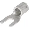 TRACON V10-6 Szigeteletlen villás saru, ónozott elektrolitréz 10mm2, M6, (d1=4,5mm, d2=6,4mm)