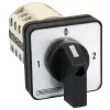TRACON Választókapcsoló, 1-0-2 400V, 50Hz, 25A, 2×4P, 7,5kW, 48×48mm, 90°