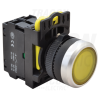 TRACON Világító nyomógomb, sárga1×NO, 5A/230V AC-15, IP65, LED 230V AC/DC