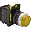 TRACON Világító nyomókapcsoló, kiálló sárga IP42