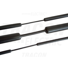 TRACON Zsugorcső, vékonyfalú, 3_1 zsugorodás, fekete12/4mm, POLIOLEFIN villanyszerelés