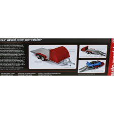 Trailer Four wheels open car Hauler red/grey modell 1:18 makett
