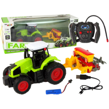 Traktor R/C zöld, prasa távirányítós modell
