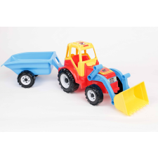 Traktor rakodóval és pótkocsival - 091-es modell autópálya és játékautó