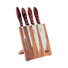 TRAMONTINA CHURRASCO POLYWOOD KÉSKÉSZLET MÁGNESES TARTÓBAN 5 DB kés és bárd