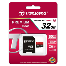 Transcend - 32GB MicroSDHC Premium - TS32GUSDU1 memóriakártya