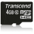 Transcend 4GB microSDHC Class 10 W/O + adapterrel