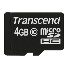 Transcend 4GB microSDHC Transcend CL10 (TS4GUSDC10) (TS4GUSDC10) - Memóriakártya memóriakártya