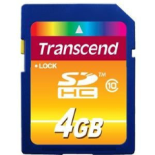 Transcend 4GB SDHC Transcend CL10 (TS4GSDHC10) memóriakártya