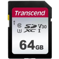 Transcend 64GB UHS-I U3 SDXC CARD TLC (TS64GSDC300S) memóriakártya