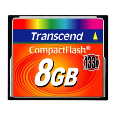 Transcend 8GB Compact Flash Memória Transcend  133x (TS8GCF133) (TS8GCF133) memóriakártya