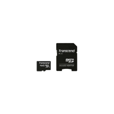 Transcend SD microSD Card   4GB Transcend SDHC Class10 w/adapter (TS4GUSDHC10) memóriakártya