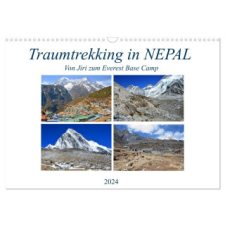  Traumtrekking in NEPAL, von Jiri zum Everest Base Camp (Wandkalender 2024 DIN A3 quer), CALVENDO Monatskalender – Ulrich Senff naptár, kalendárium
