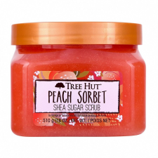 Tree Hut Peach Sorbet Shea Sugar Scrub Testradír 510 g testradír