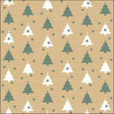 Trees and stars sage papírszalvéta 33x33cm, 20db-os papírárú, csomagoló és tárolóeszköz