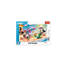 Trefl 15 db-os keretes puzzle - Mickey és barátai - Játék a tengerparton (31390) puzzle, kirakós