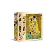 Trefl 200 db-os Wooden Contour Fa Puzzle - Gustave Klimt - The Kiss (20247) puzzle, kirakós