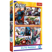 Trefl 2 x 70 darabos Bosszúállók, Légy te is szuperhős puzzle (34439 TR) puzzle, kirakós