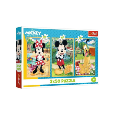 Trefl 3 x 50 db-os puzzle - Mickey egér és barátai (34881) puzzle, kirakós