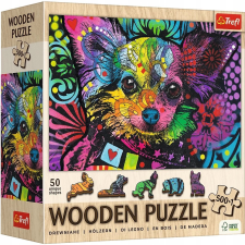 Trefl 501 db-os Wooden Puzzle - Színes Kiskutya (20218) (20218 TR) puzzle, kirakós
