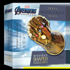 Trefl 505 db-os Wood Craft Shaped Prémium Fa Puzzle - Marvel - Avengers - Végjáték (20174) puzzle, kirakós