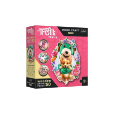 Trefl 50 db-os Wood Craft Shaped Prémium Fa Puzzle - Treflik család (20206) puzzle, kirakós
