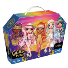 Trefl 70 db-os puzzle táskában - Rainbow High glitter effect puzzle, kirakós