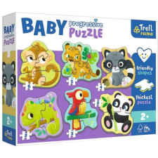 Trefl Baby: Az erdőben puzzle szett (44005) (44005) puzzle, kirakós