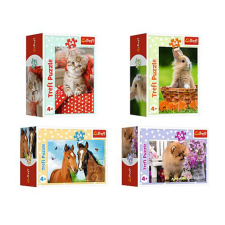 Trefl Bájos állatok 54db-os mini puzzle 4 féle - Trefl puzzle, kirakós