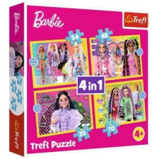 Trefl : Barbie világa 4 az 1-ben puzzle - 35, 48, 54, 70 darabos puzzle, kirakós