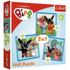 Trefl Bing! Móka a barátokkal 3 az 1-ben puzzle (34851) (T34851) - Kirakós, Puzzle puzzle, kirakós
