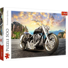 Trefl Black motorcycle Kirakós játék 500 db Sport (37384 TR) puzzle, kirakós
