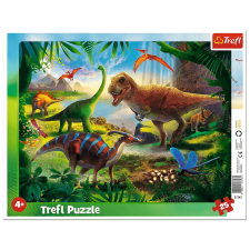 Trefl : Dinoszauruszok - 25 darabos keretes puzzle puzzle, kirakós
