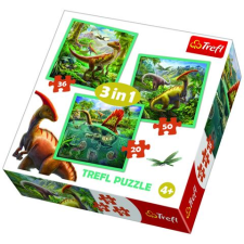 Trefl Dinoszauruszok 3 az 1-ben puzzle (34837) (TR34837) puzzle, kirakós