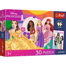 Trefl Disney Hercegnők 30db-os prémium plusz kids puzzle poszterrel - Trefl puzzle, kirakós