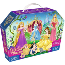 Trefl Disney hercegnők puzzle 70 darabos glitteres (226272) (T226272) puzzle, kirakós