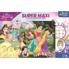 Trefl Disney Hercegnők SuperMaxi kétoldalas 3 az 1-ben puzzle 24db-os puzzle, kirakós