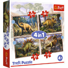 Trefl Érdekes dínók 4 az 1-ben puzzle - Trefl puzzle, kirakós