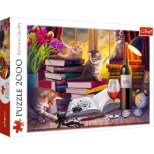 Trefl : Esti macskás csendélet - 2000 darabos puzzle puzzle, kirakós