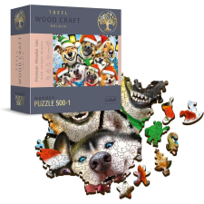 Trefl Fa prémium puzzle - Karácsonyi kutyák 501 db-os - Trefl puzzle, kirakós