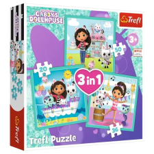 Trefl : Gabi babaháza 3 az 1-ben puzzle - 20, 36, 50 darabos puzzle, kirakós