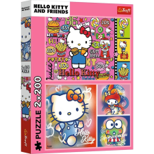 Trefl Hello Kitty és barátai 2 x 200 darabos puzzle (13336 TR) puzzle, kirakós