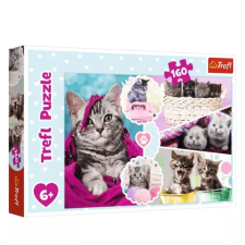 Trefl Kedves cicák - 160 darabos puzzle puzzle, kirakós